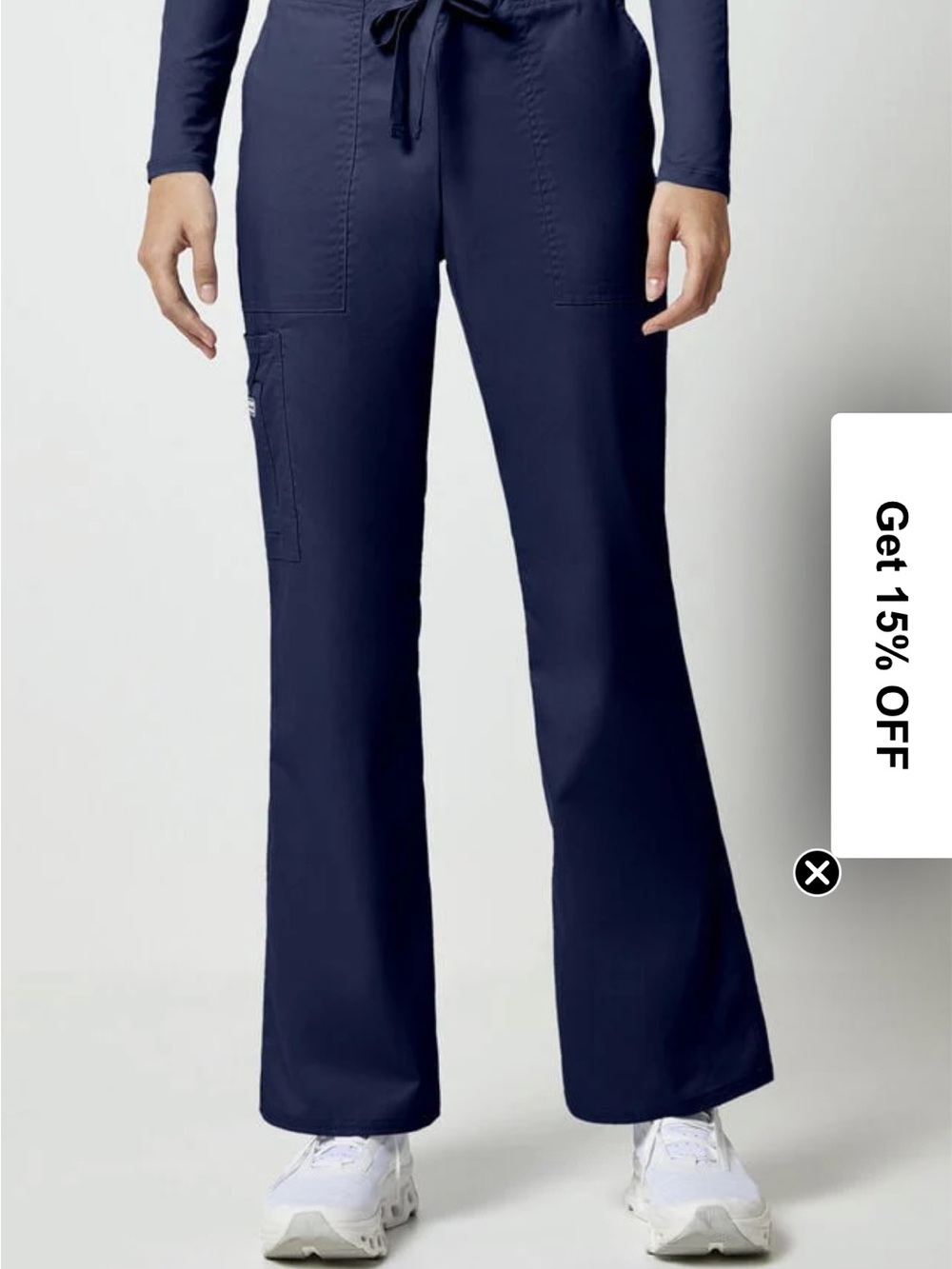 Women’s Navy Flare Utility Pants